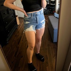 AE highest rise boyfriend jean shorts
